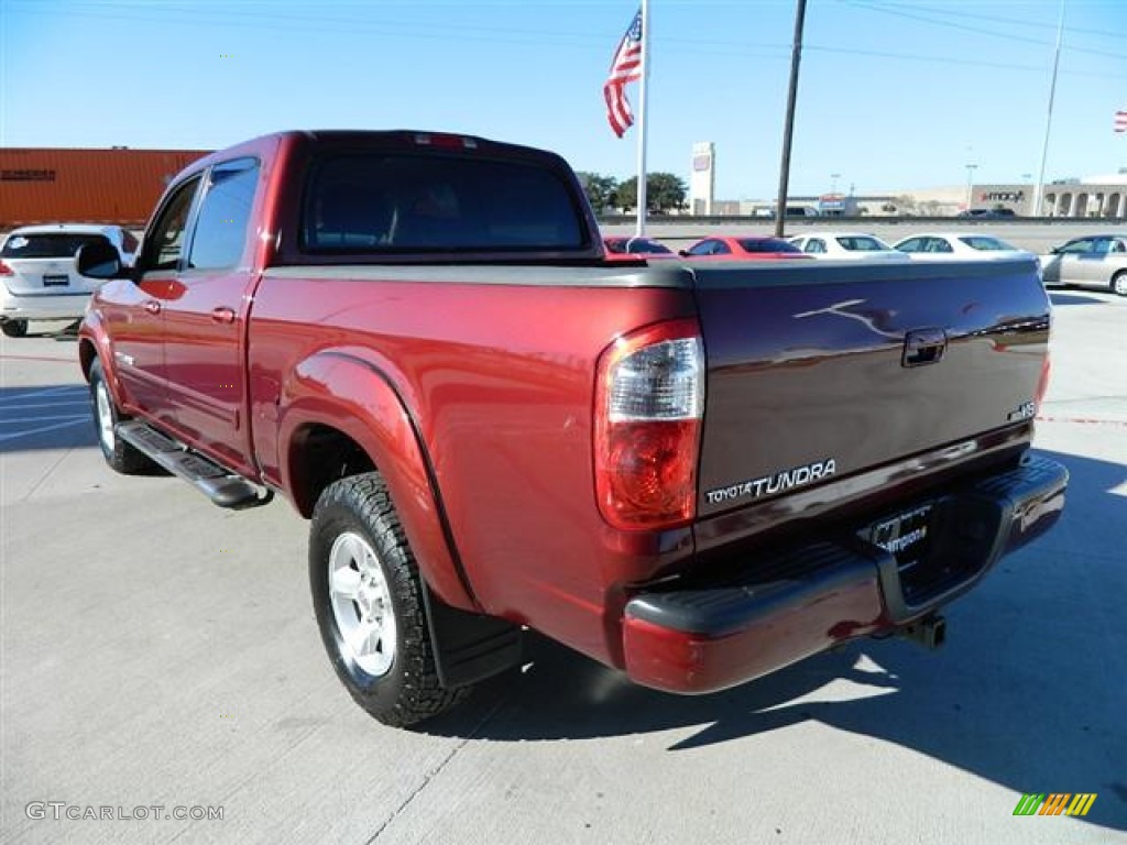 2005 Tundra Limited Double Cab - Salsa Red Pearl / Taupe photo #5