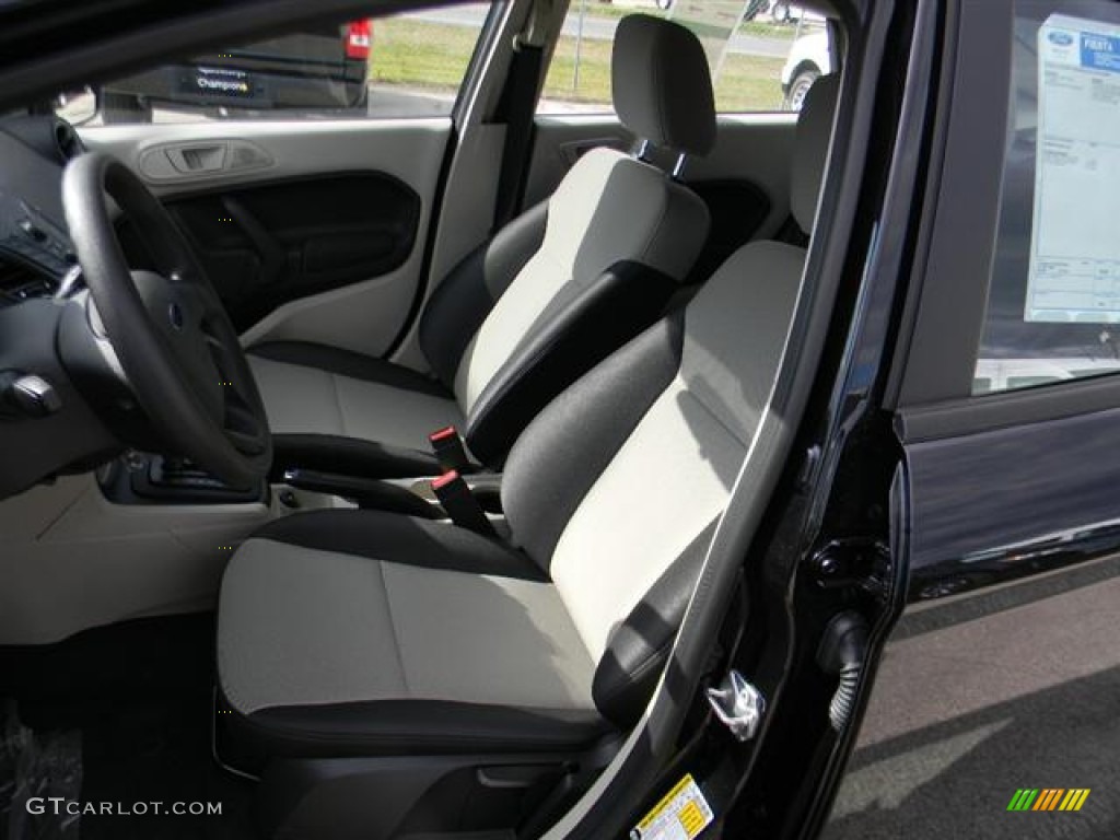 Light Stone/Charcoal Black Interior 2012 Ford Fiesta S Sedan Photo #59232249