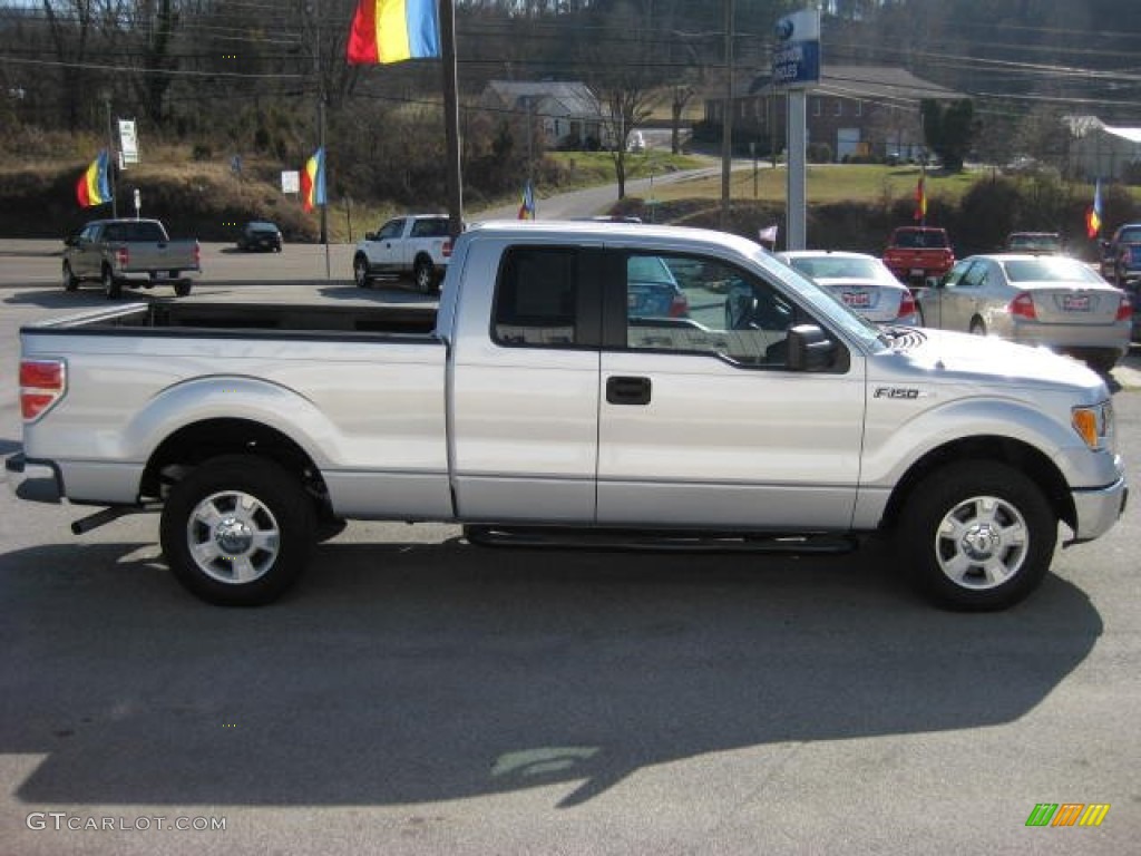 2010 F150 XLT SuperCab - Ingot Silver Metallic / Medium Stone photo #5