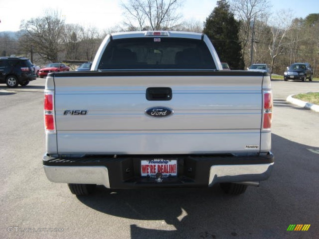 2010 F150 XLT SuperCab - Ingot Silver Metallic / Medium Stone photo #7