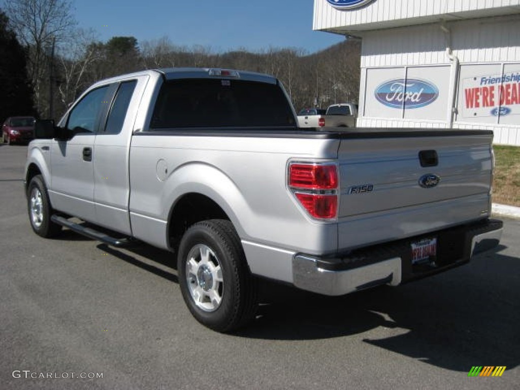 2010 F150 XLT SuperCab - Ingot Silver Metallic / Medium Stone photo #8