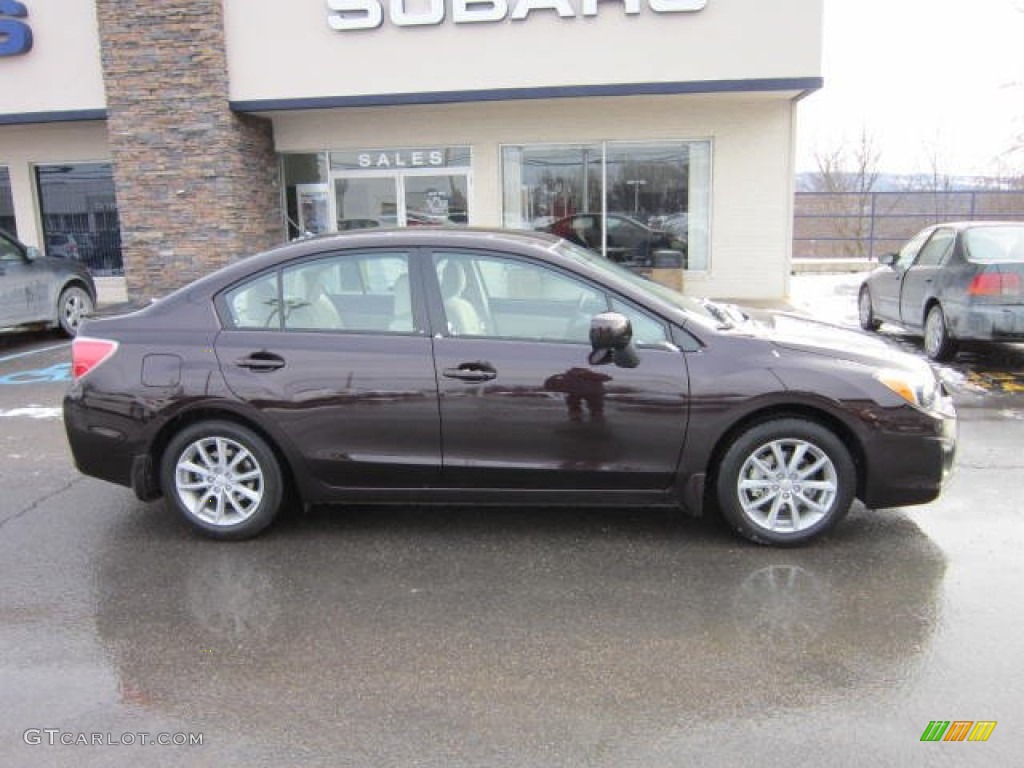 Deep Cherry Red Pearl 2012 Subaru Impreza 2.0i Premium 4 Door Exterior Photo #59233074