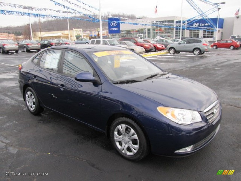 2009 Elantra GLS Sedan - Regatta Blue / Gray photo #1