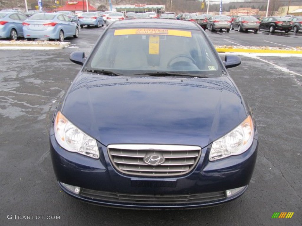 2009 Elantra GLS Sedan - Regatta Blue / Gray photo #4