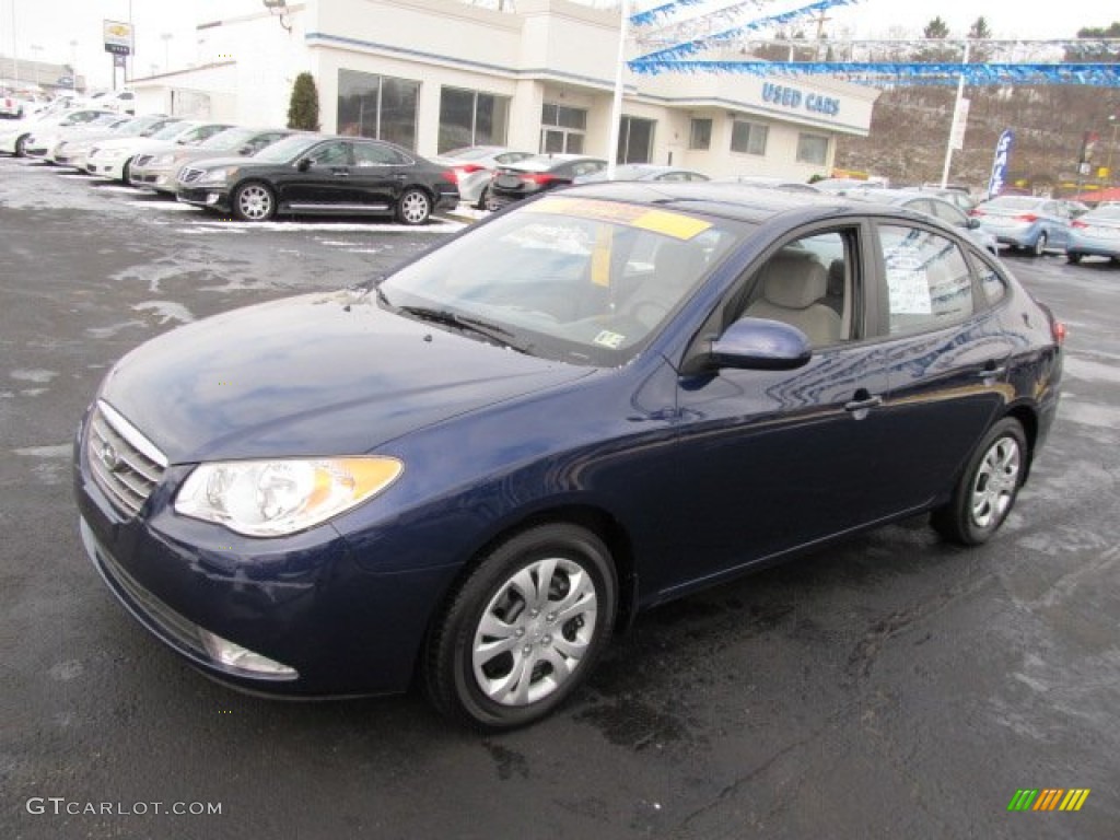 2009 Elantra GLS Sedan - Regatta Blue / Gray photo #6