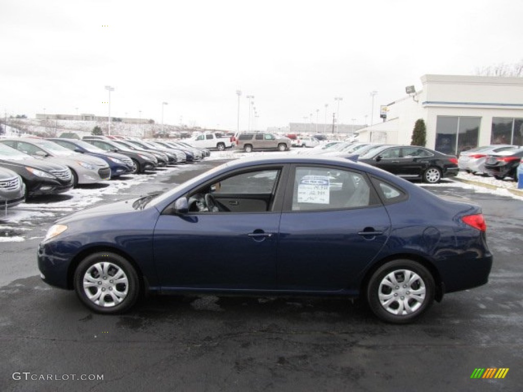 2009 Elantra GLS Sedan - Regatta Blue / Gray photo #7