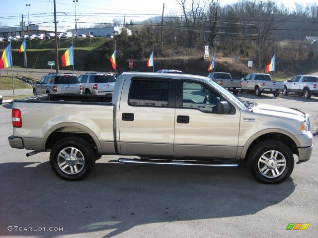 2006 F150 Lariat SuperCrew 4x4 - Smokestone Metallic / Black photo #5
