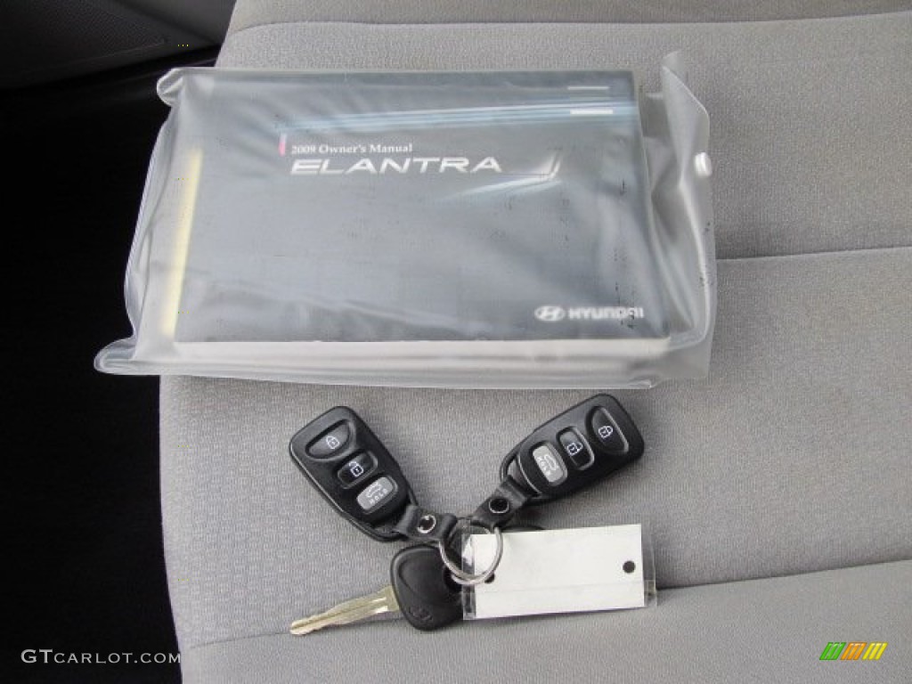 2009 Elantra GLS Sedan - Regatta Blue / Gray photo #22