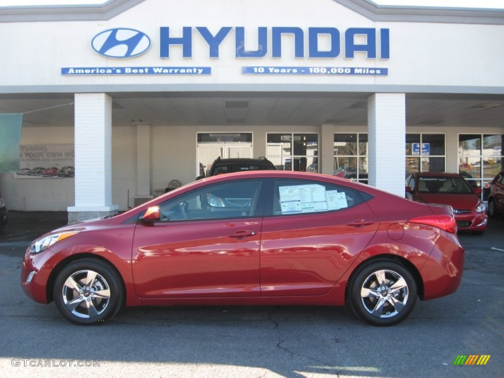 2012 Elantra GLS - Red Allure / Beige photo #1