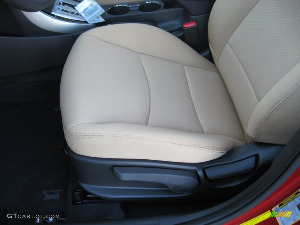 2012 Elantra GLS - Red Allure / Beige photo #14