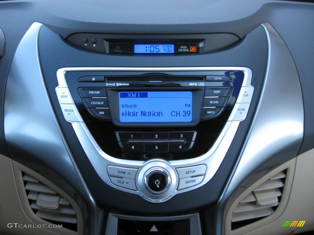2012 Elantra GLS - Red Allure / Beige photo #24