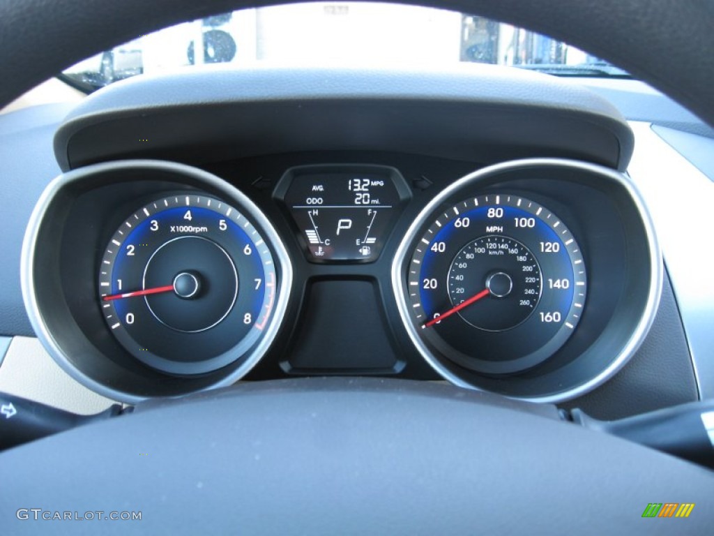 2012 Elantra GLS - Red Allure / Beige photo #28