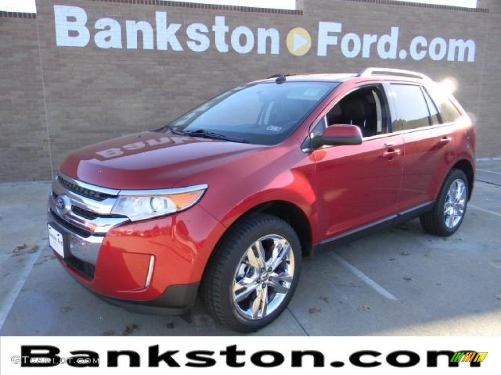 2012 Edge Limited - Red Candy Metallic / Charcoal Black photo #1