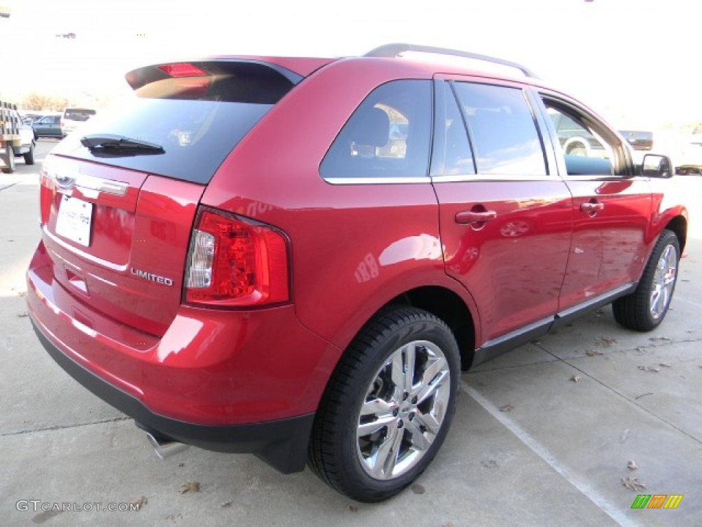 2012 Edge Limited - Red Candy Metallic / Charcoal Black photo #3