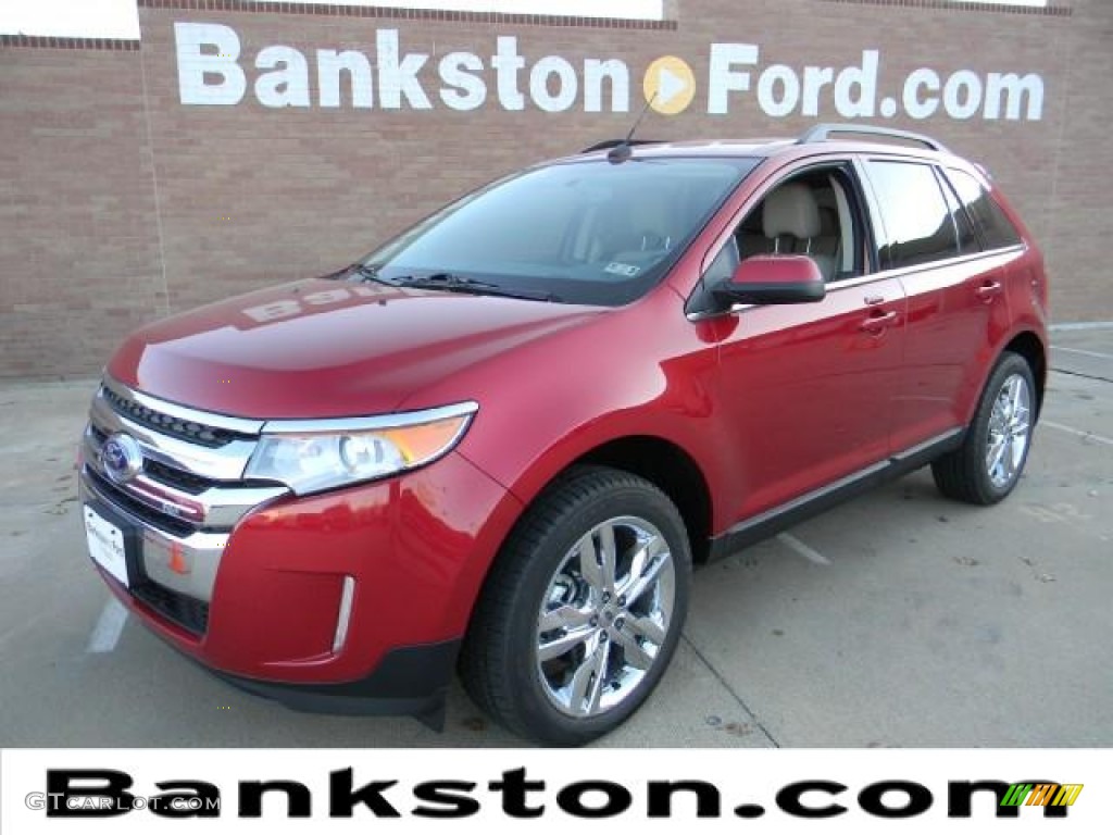 2012 Edge Limited - Red Candy Metallic / Medium Light Stone photo #1
