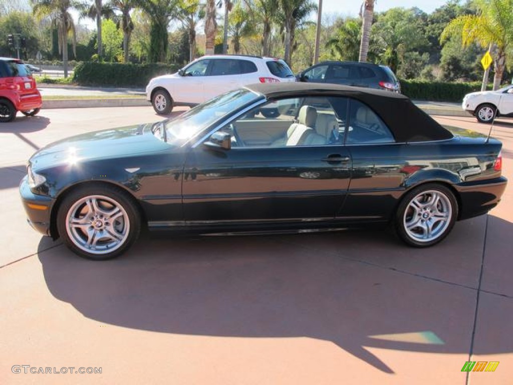 2006 3 Series 330i Convertible - Deep Green Metallic / Sand photo #5