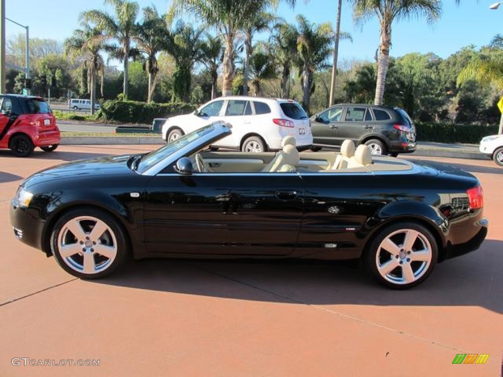Brilliant Black 2006 Audi A4 1.8T Cabriolet Exterior Photo #59235186