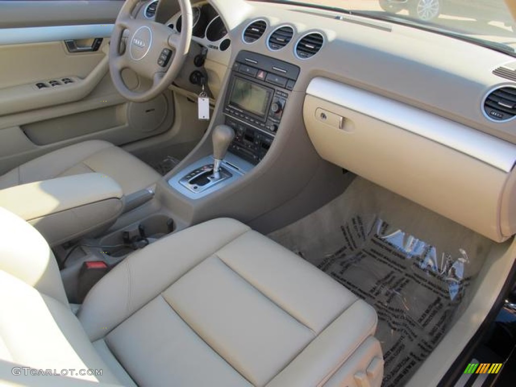 2006 Audi A4 1.8T Cabriolet Beige Dashboard Photo #59235212