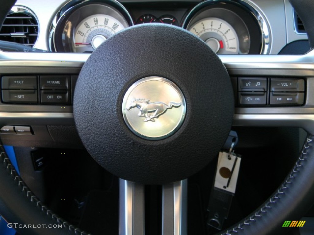 2010 Mustang GT Premium Coupe - Grabber Blue / Charcoal Black photo #12