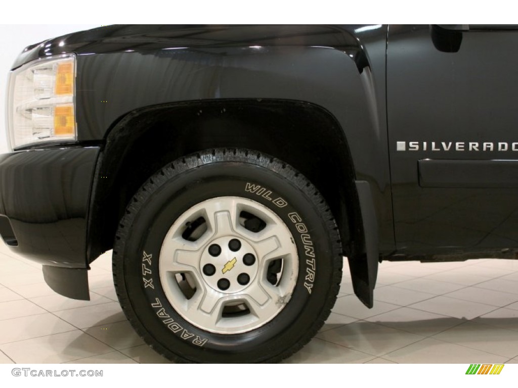 2007 Silverado 1500 LT Crew Cab 4x4 - Black / Ebony Black photo #16