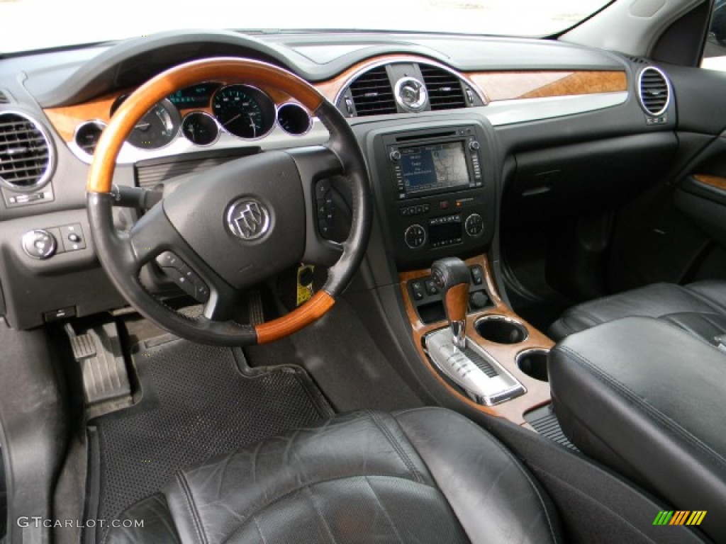 2008 Enclave CXL AWD - Carbon Black Metallic / Ebony/Ebony photo #9