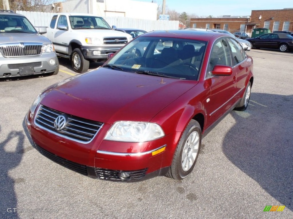 2003 Passat GLS Sedan - Colorado Red Pearl / Grey photo #3