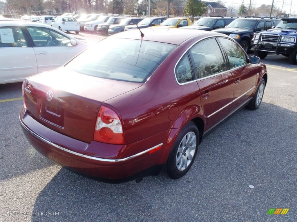 2003 Passat GLS Sedan - Colorado Red Pearl / Grey photo #5