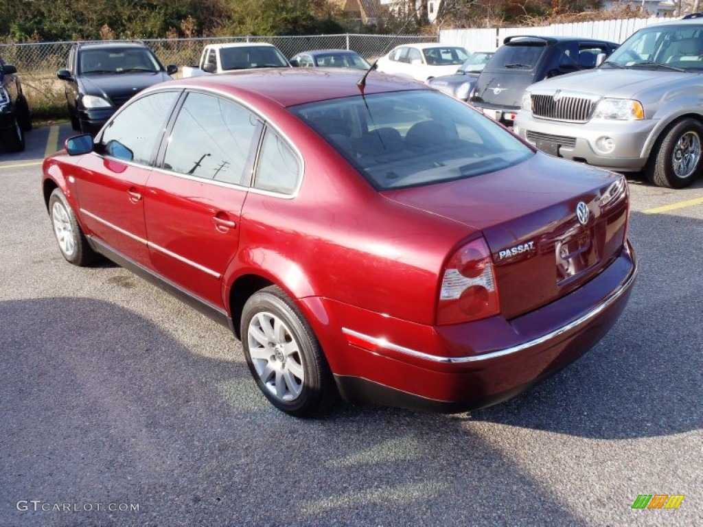 2003 Passat GLS Sedan - Colorado Red Pearl / Grey photo #6
