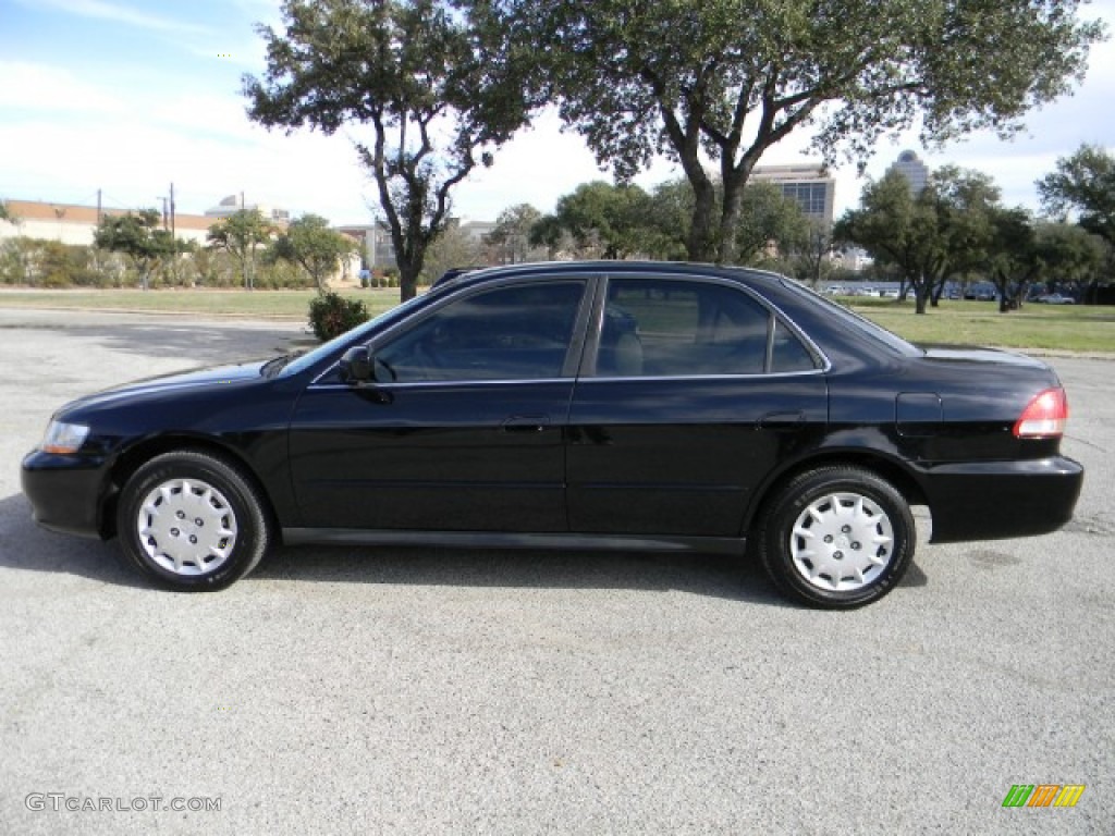 2001 Accord LX Sedan - Nighthawk Black Pearl / Quartz Gray photo #5