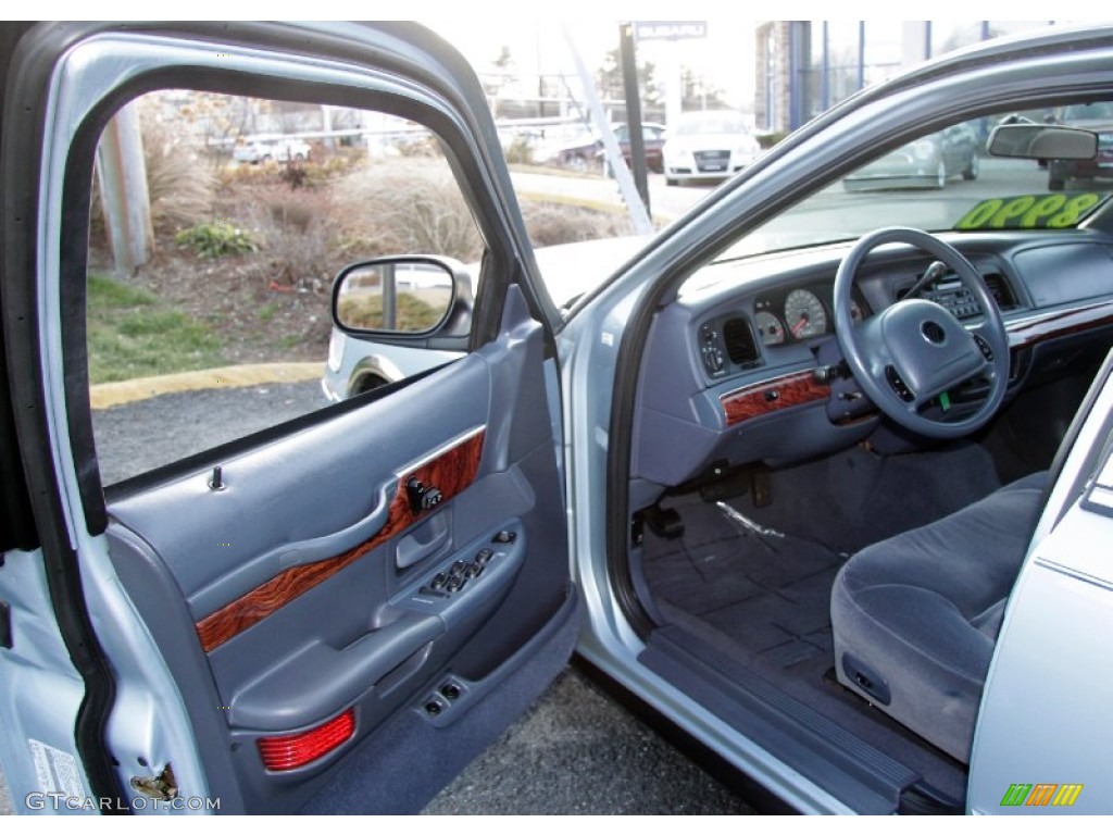 Deep Slate Blue Interior 2001 Mercury Grand Marquis GS Photo #59238147