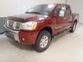 2004 Red Brawn Nissan Titan SE Crew Cab 4x4  photo #17