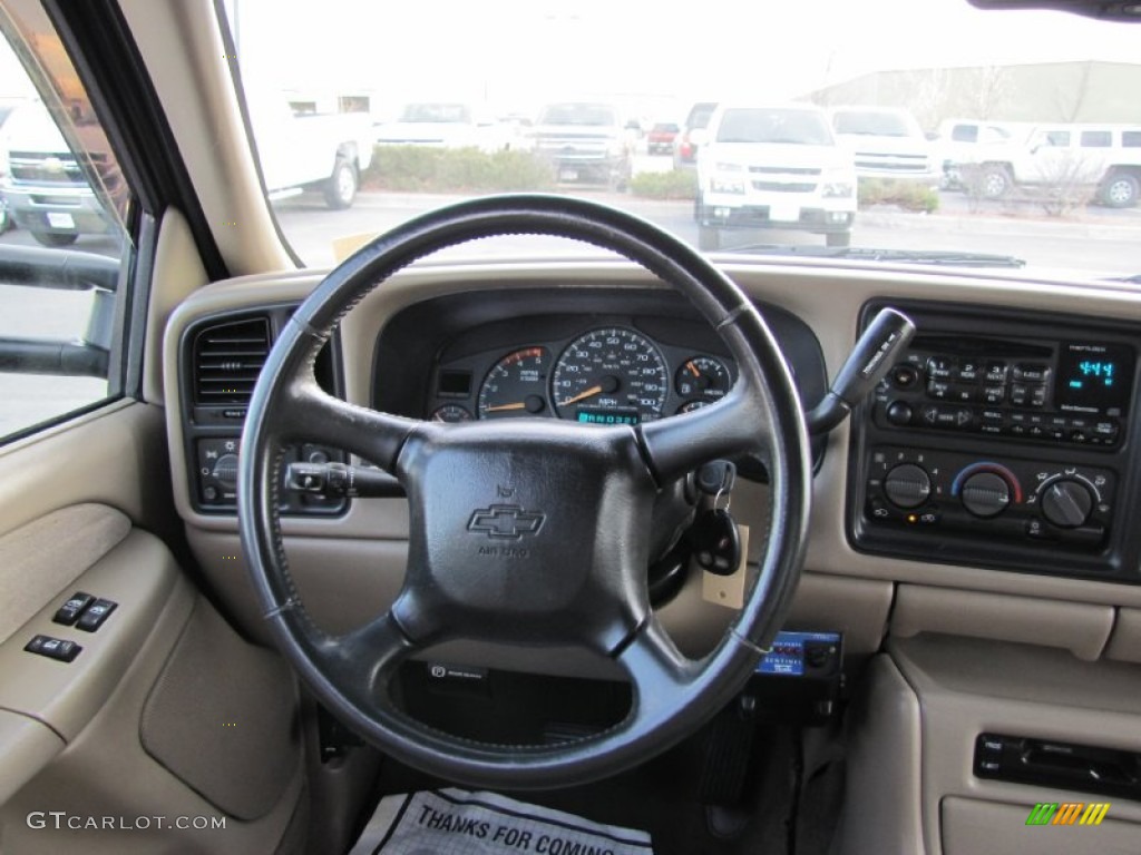 2001 Silverado 2500HD LS Extended Cab - Dark Carmine Red Metallic / Tan photo #9