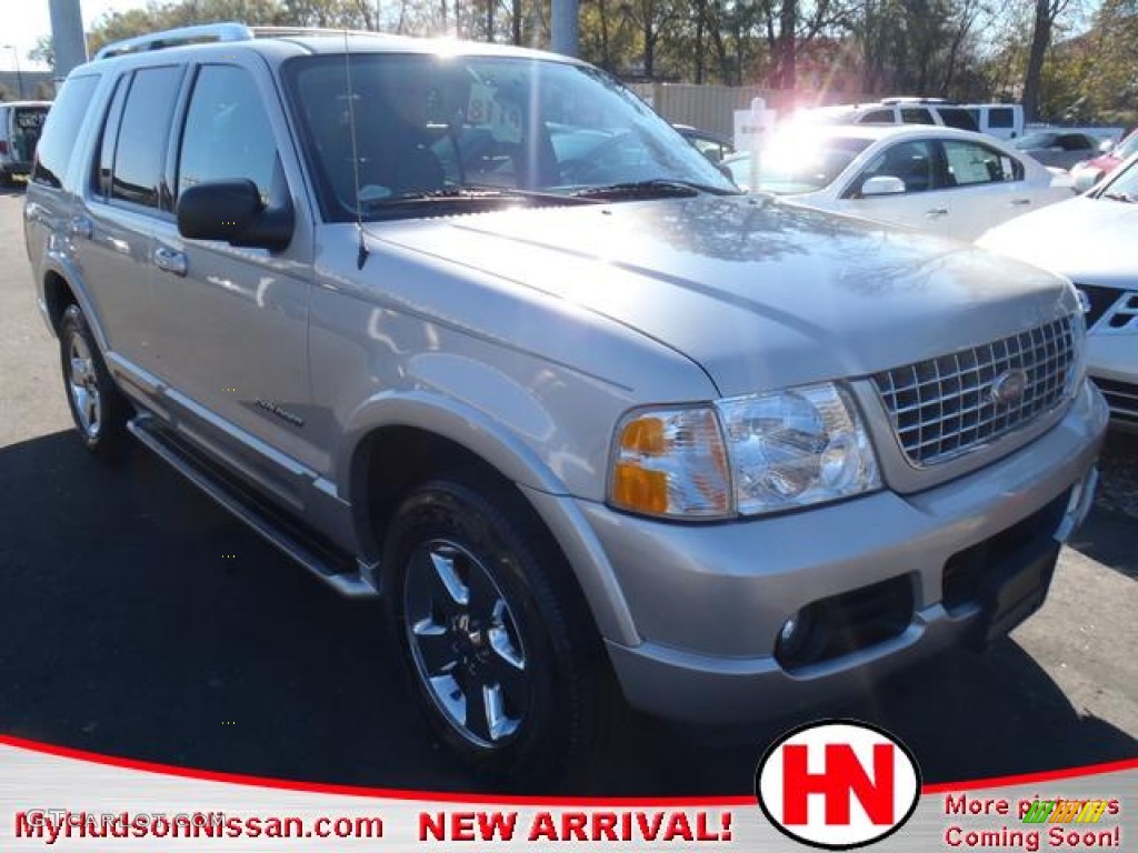 2004 Explorer Limited 4x4 - Silver Birch Metallic / Midnight Grey photo #1