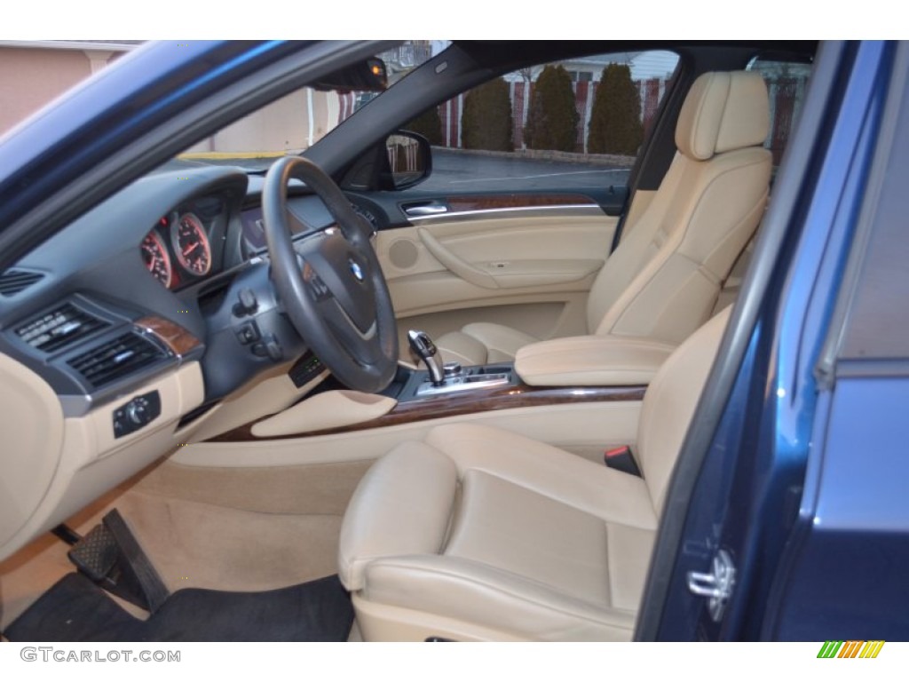 Sand Beige Interior 2010 BMW X6 xDrive50i Photo #59244529