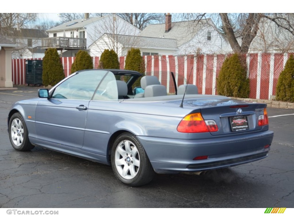 2001 3 Series 325i Convertible - Steel Blue Metallic / Sand photo #4