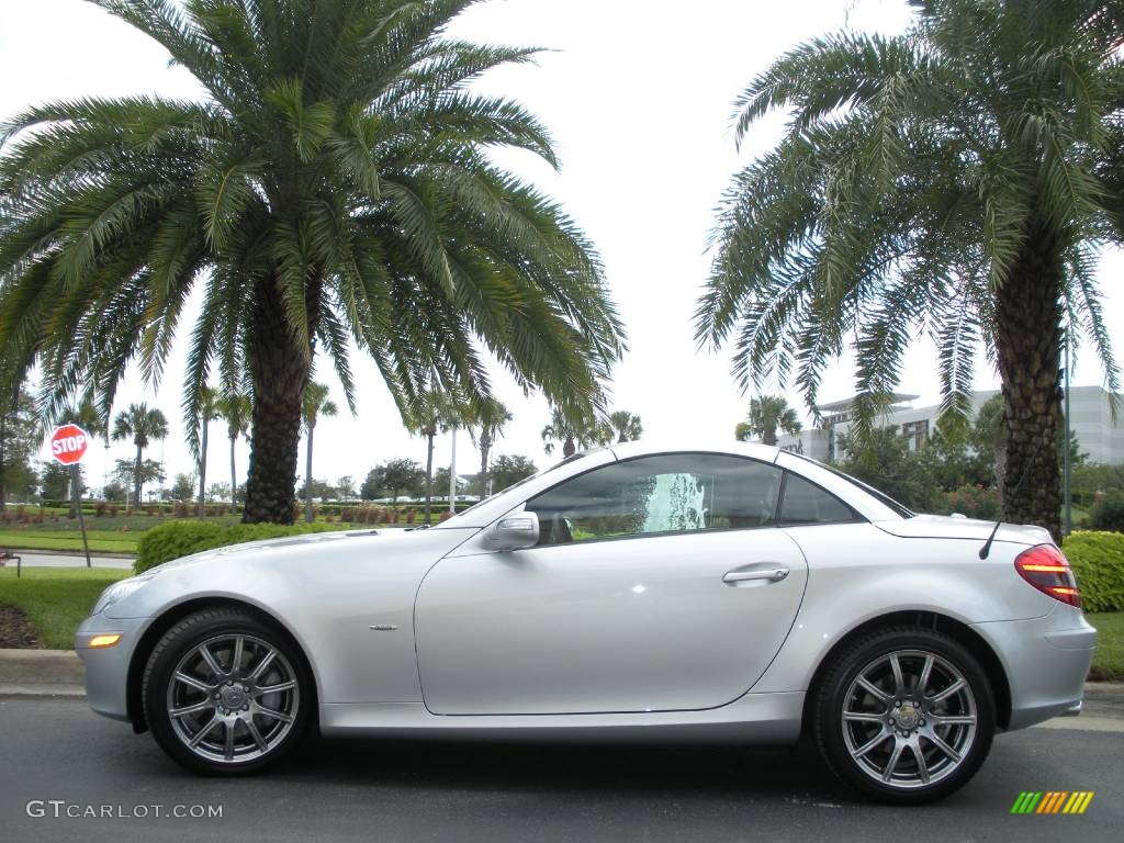 2008 SLK 350 Edition 10 Roadster - Iridium Silver Metallic / Black photo #1