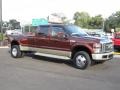 2008 Dark Copper Metallic Ford F350 Super Duty King Ranch Crew Cab 4x4 Dually  photo #3