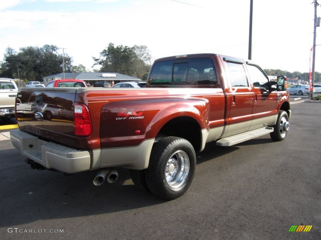 Dark Copper Metallic 2008 Ford F350 Super Duty King Ranch Crew Cab 4x4 Dually Exterior Photo #59246311