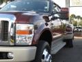 2008 Dark Copper Metallic Ford F350 Super Duty King Ranch Crew Cab 4x4 Dually  photo #10