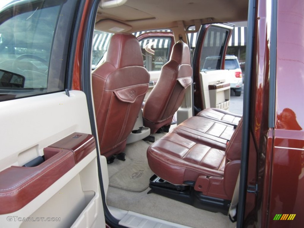 Chaparral Brown Interior 2008 Ford F350 Super Duty King
