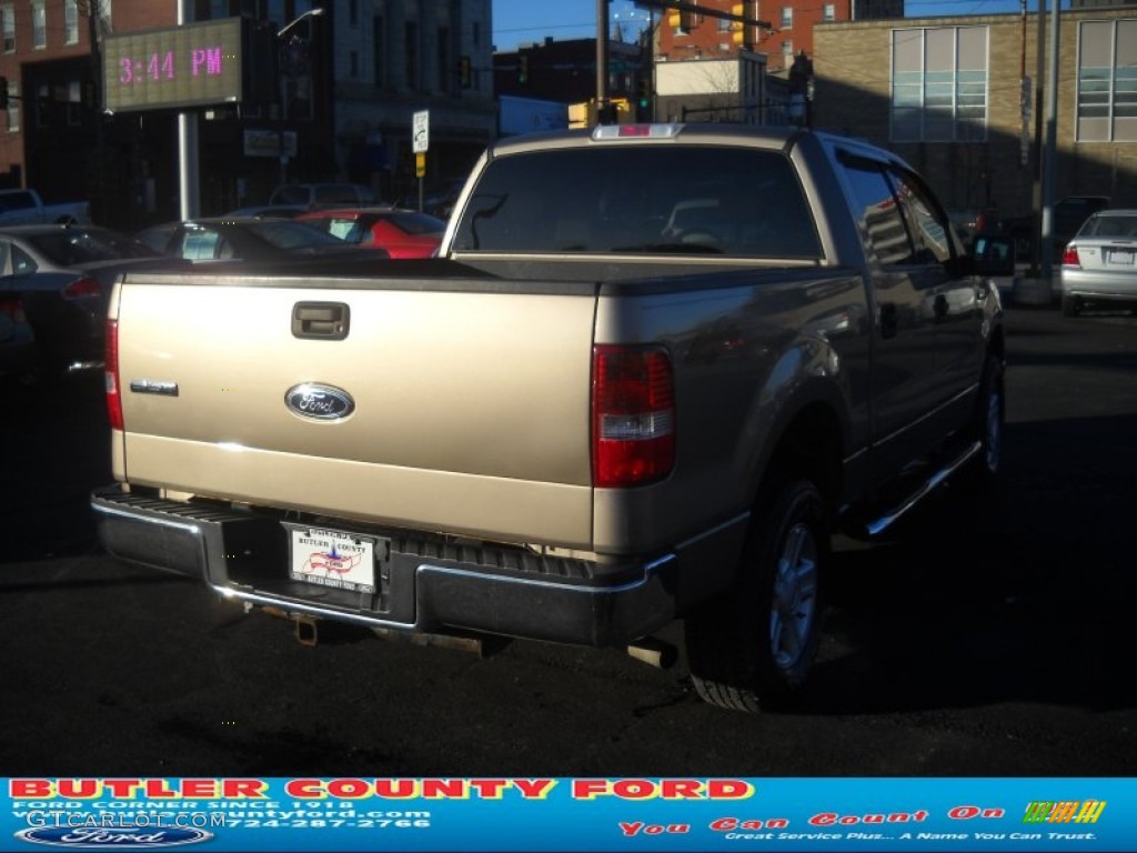 2004 F150 XLT SuperCrew 4x4 - Arizona Beige Metallic / Tan photo #2