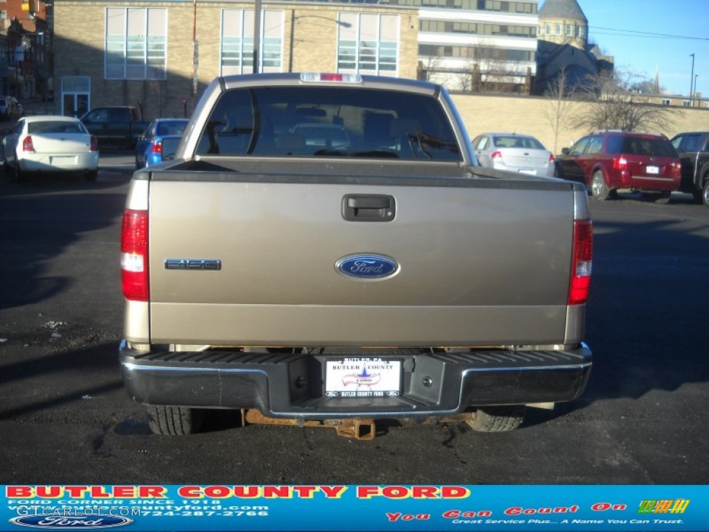 2004 F150 XLT SuperCrew 4x4 - Arizona Beige Metallic / Tan photo #3