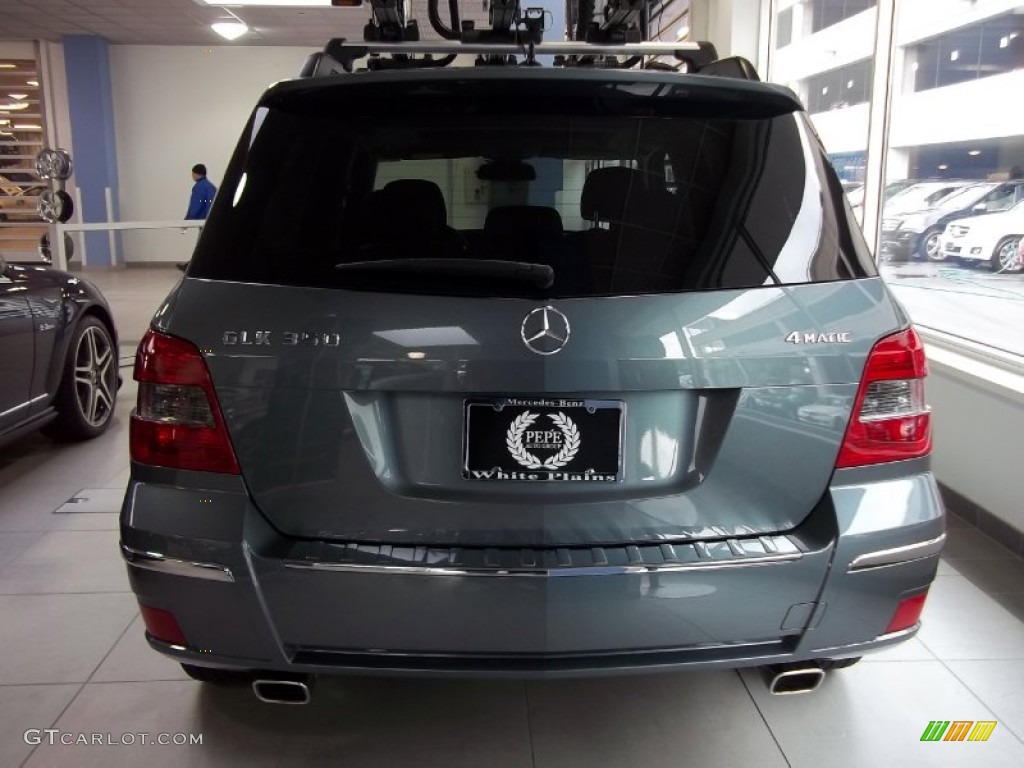 2012 GLK 350 4Matic - Sapphire Grey Metallic / Black photo #6