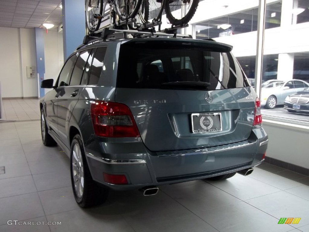 2012 GLK 350 4Matic - Sapphire Grey Metallic / Black photo #7