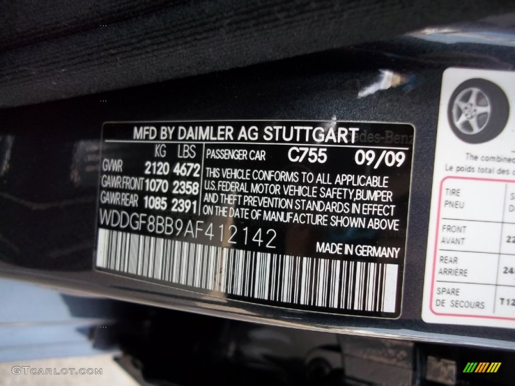 2010 C Color Code 755 for Steel Grey Metallic Photo #59248000