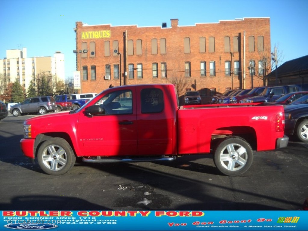 2008 Silverado 1500 LT Extended Cab 4x4 - Victory Red / Ebony photo #5