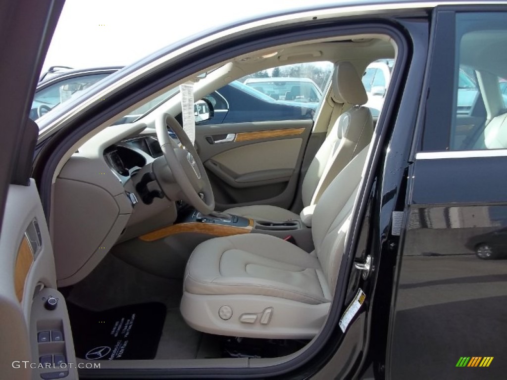 2009 A4 2.0T Premium quattro Sedan - Brilliant Black / Cardamom Beige photo #12