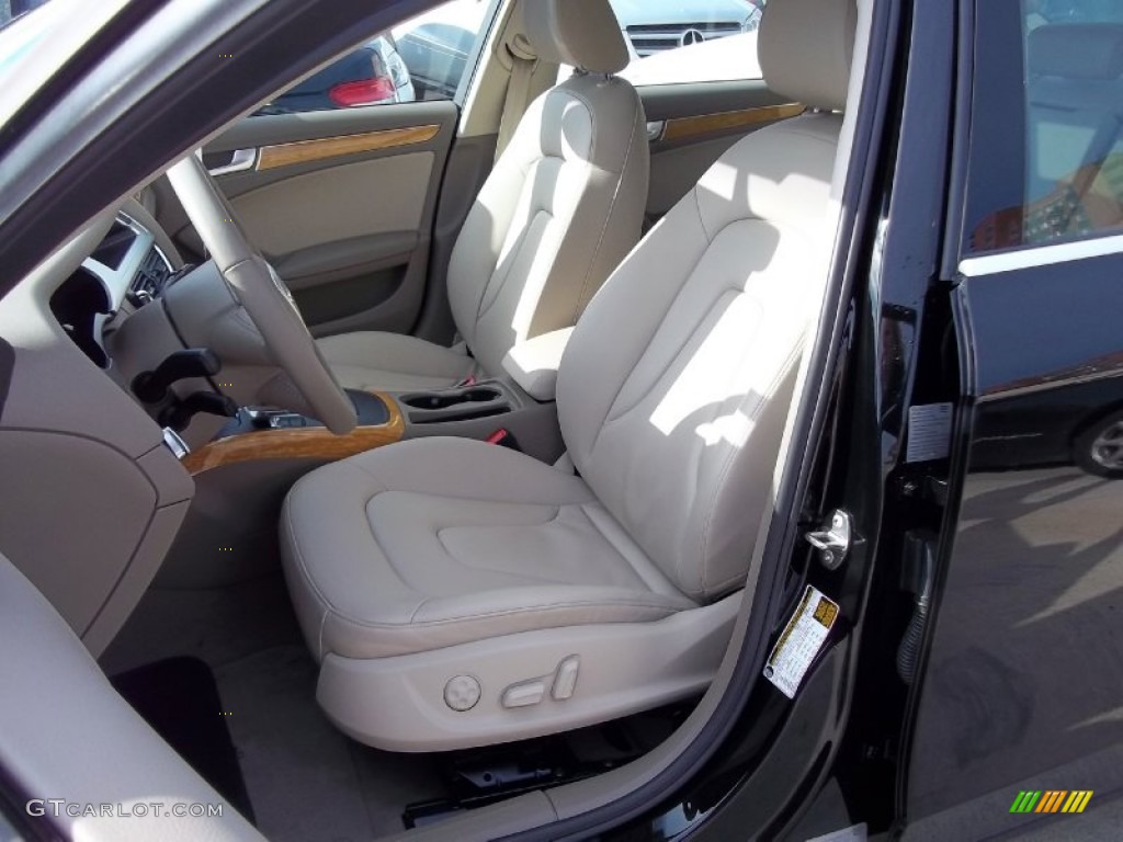 2009 A4 2.0T Premium quattro Sedan - Brilliant Black / Cardamom Beige photo #13