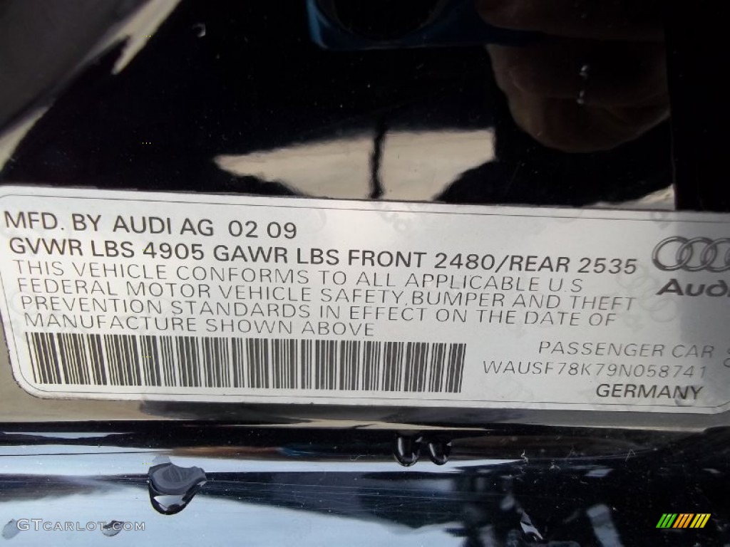 2009 A4 2.0T Premium quattro Sedan - Brilliant Black / Cardamom Beige photo #20