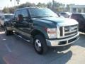 2008 Forest Green Metallic Ford F350 Super Duty Lariat Crew Cab 4x4 Dually  photo #8